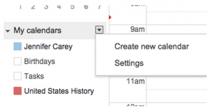 create shared google calendar