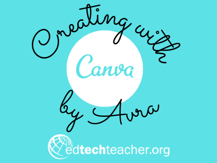 Creating with Canva by Avra at EdTechTeacher