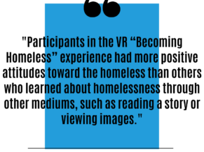 VR Homeless Research Quote