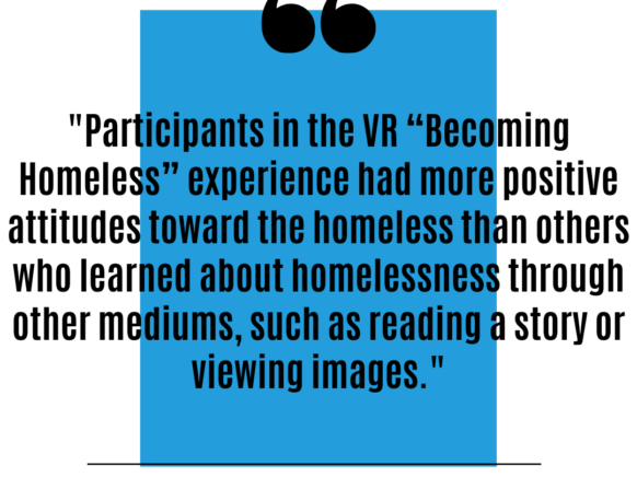 VR Homeless Research Quote
