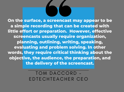 screencasting quote